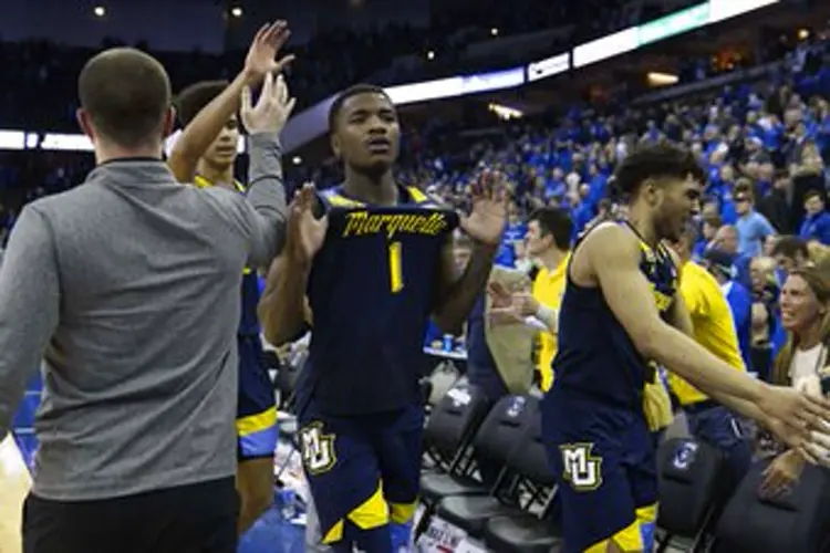 No. 10 Marquette survives wild finish, beats No. 19 Bluejays