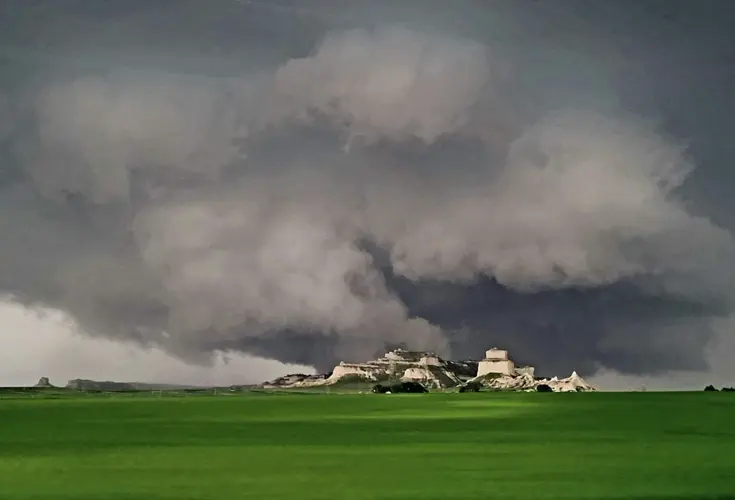 Weather service says eight tornadoes touched down in Nebraska and Wyoming on Friday