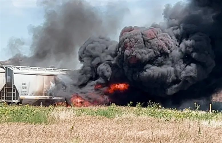 Railroad bridge fire under investigation