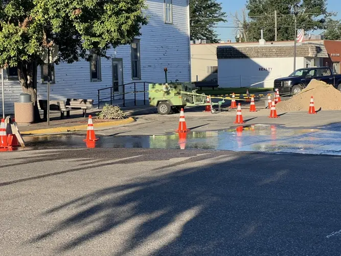 UPDATE: Downtown Kimball water line problems to be resolved overnight.