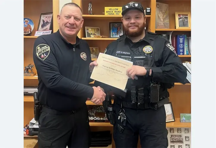 LCSO Deputy commended for response at truck fire