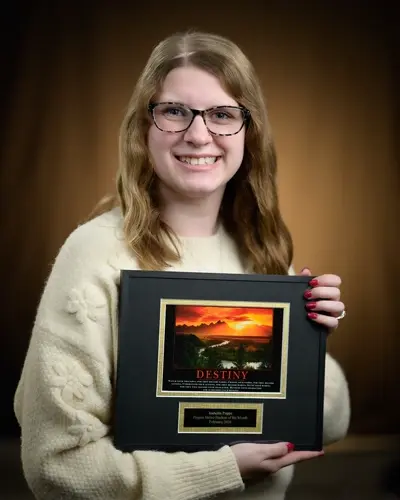 Poppe named February Student of the Month