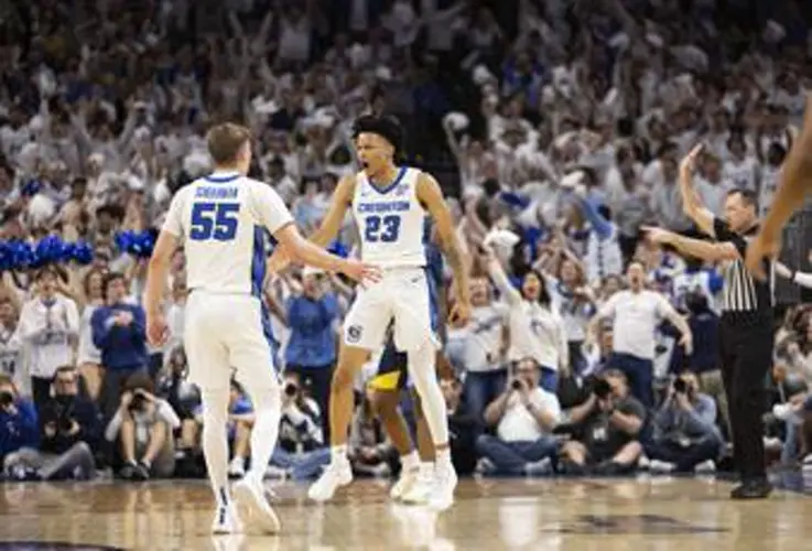 Scheierman's late flurry lifts No. 12 Creighton past No. 5 Marquette