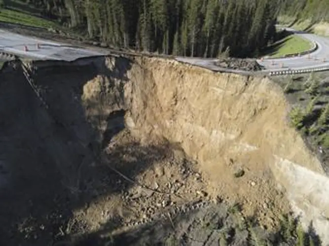 Large chunk of Wyoming's Teton Pass road collapses; unclear how quickly it can be rebuilt