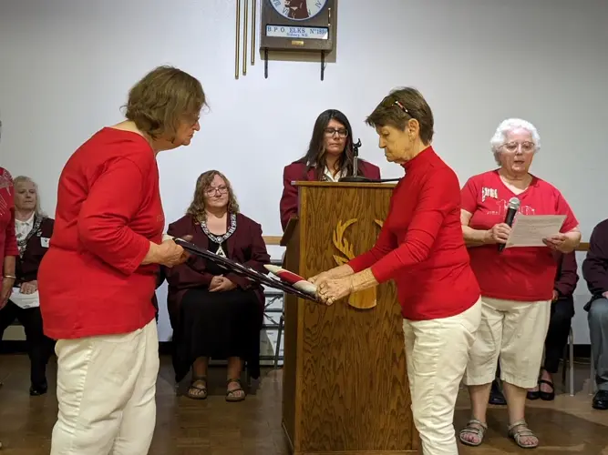 History of the American flag celebrated by the Elks Lodge 1894