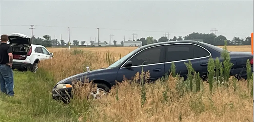 Minor injuries reported in two vehicle accident