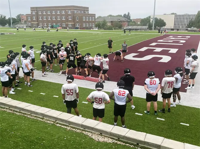 Chadron State Football Practice Kicks Off