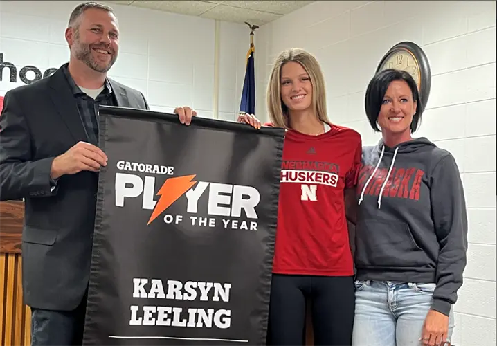 Sidney's Karsyn Leeling named finalist for Jordan Larson Award