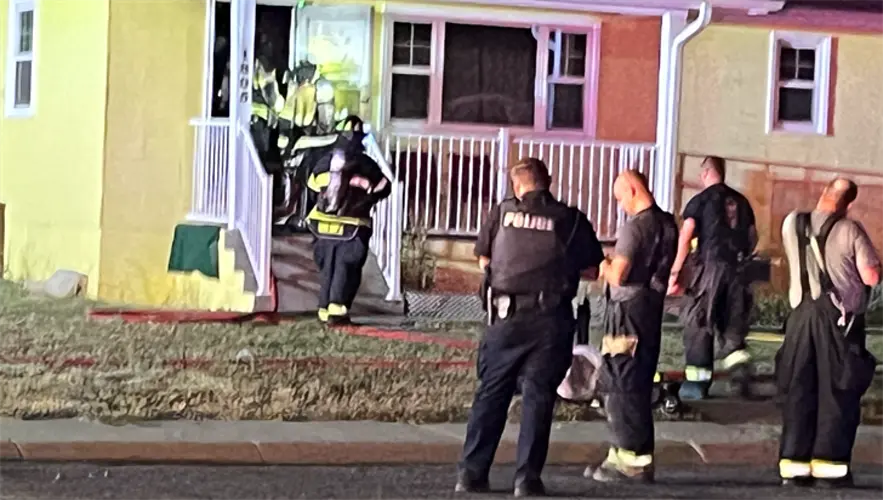 Resident treated following home fire