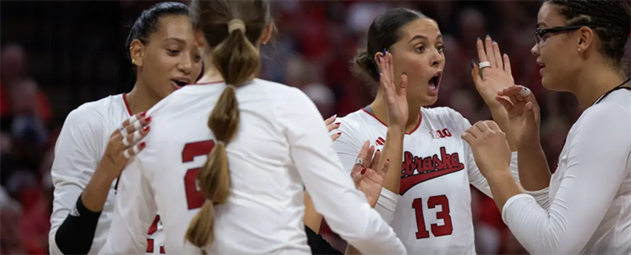 Huskers Outlast No. 10 Boilermakers in Five Sets