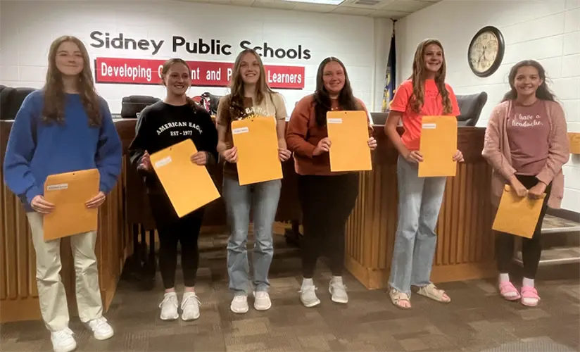 Sidney Board of Education recognizes September Students of the Month
