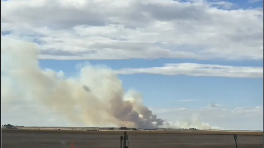 Grass fire under investigation in Kimball County