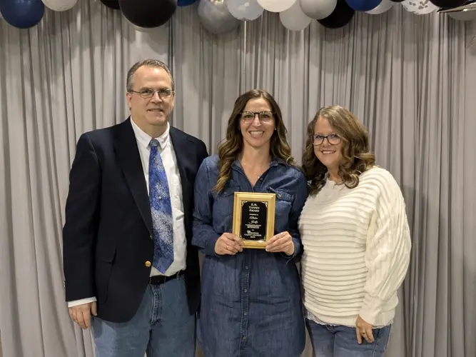 Chamber presents Juelfs with E.K. Yanney Award