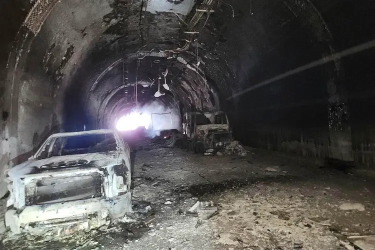 Deadly crashes and fire in Wyoming highway tunnel started with pickup losing control, NTSB says