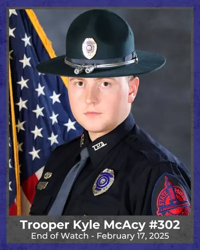 Nebraska State Patrol mourns loss of Trooper Kyle McAcy, killed in line of duty
