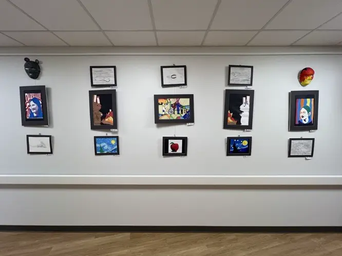 Kimball Health Services displays students' artwork