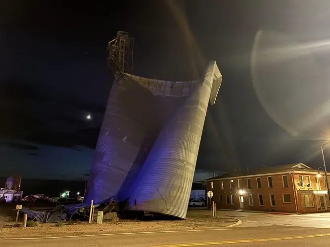 Wind Gusts topping 70 mph cause damage in Grant on Sunday night
