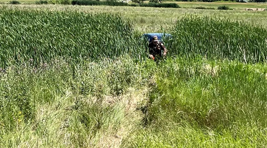 Lodgepole man escapes serious injuries in single vehicle accident