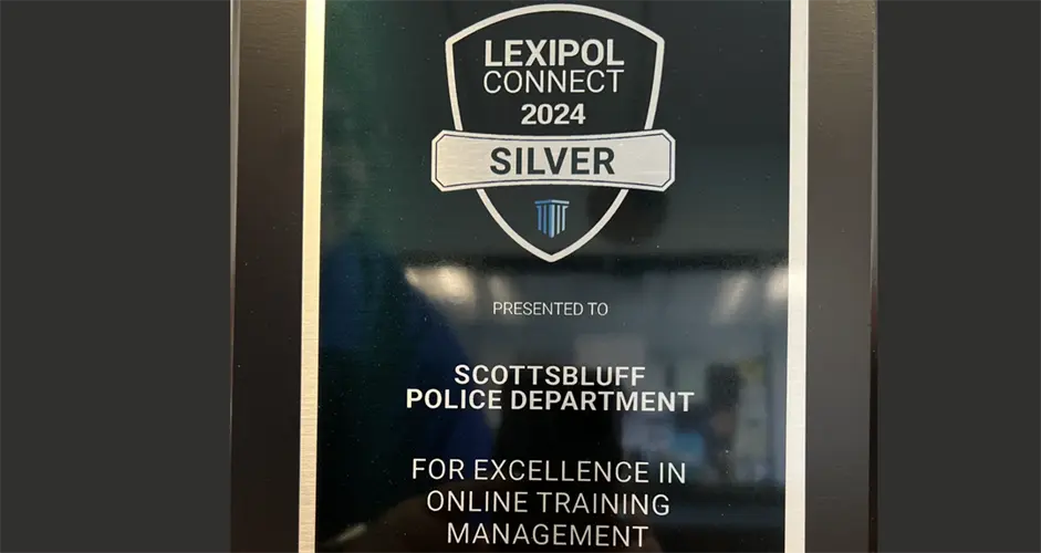 Scottsbluff Police Department Recognized for Excellence in Training Management