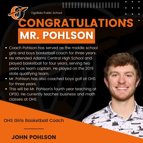 Pohlson named head girls basketball coach at Ogallala