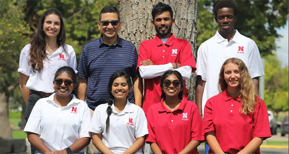 Interns from four continents cultivate knowledge and collaboration in the UNL Soil Science Lab