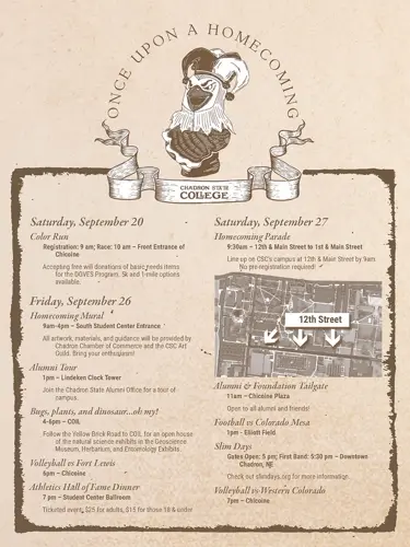 Chadron State College announces Homecoming schedule