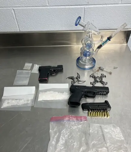 Two arrested after traffic stop leads to drug, firearm seizure in Sterling
