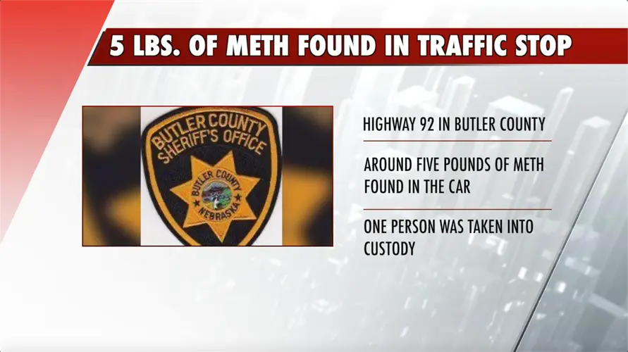 5 lbs of meth discovered in Butler County traffic stop