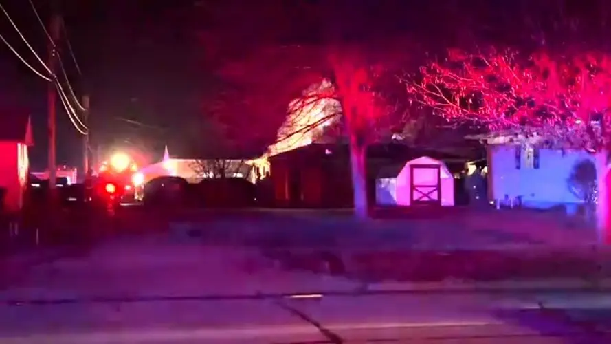 Garage damaged in Columbus fire Thursday night