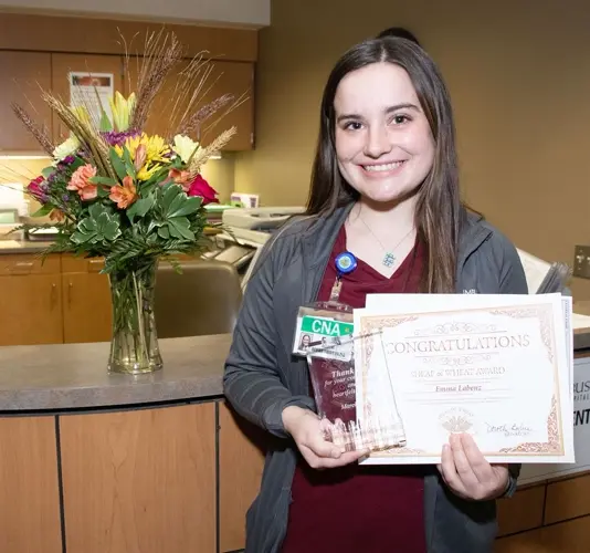 Labenz wins Columbus Community Hospital’s Sheaf of Wheat Award