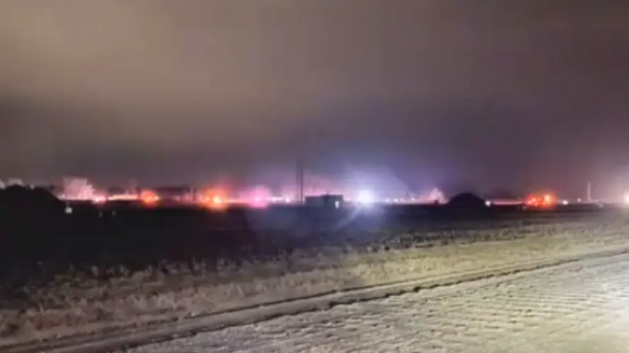 Large wildfire near North Bend contained early Monday morning