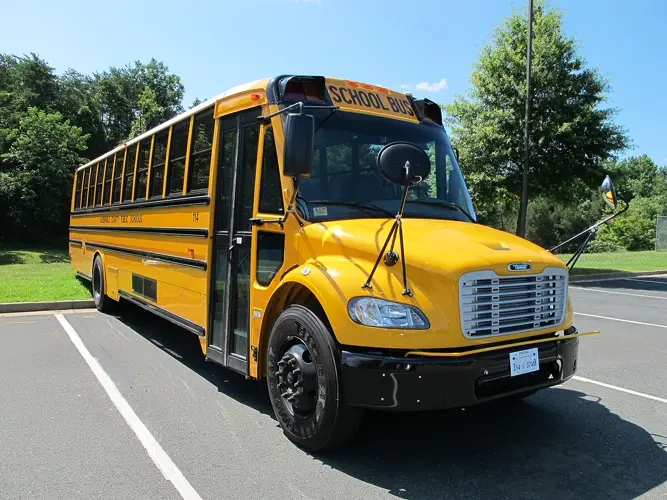 No one injured in bus rollover accident