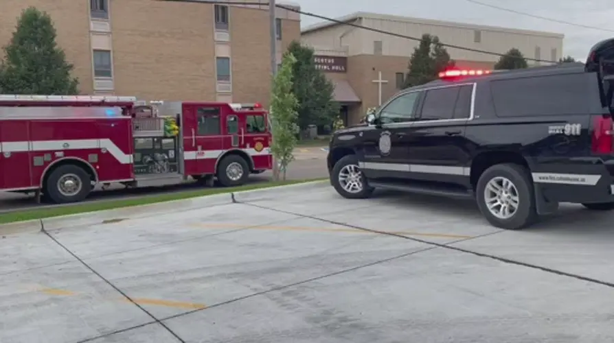 Crews quickly knock down afternoon fire at Scotus High School