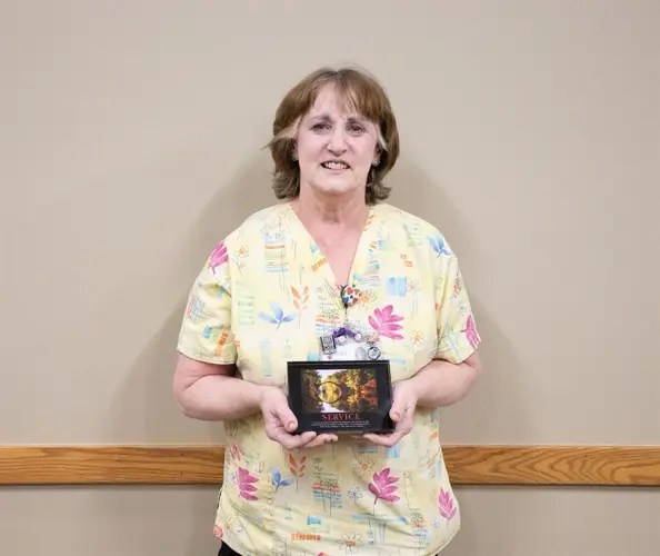 Shirley Wegener receives CCH’s Service Over Self award