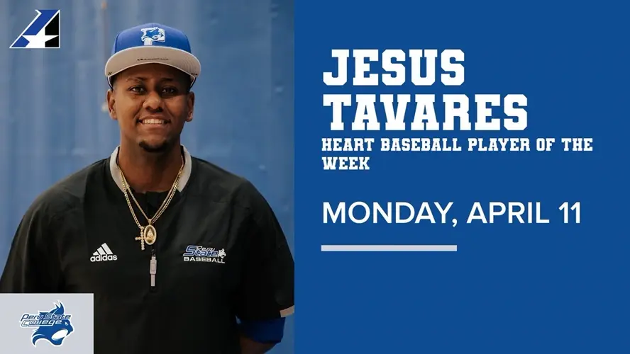 Jesus Tavares earns HEART baseball player of the week honors