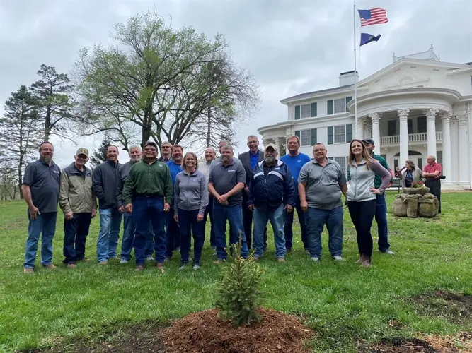 Nemaha NRD plants Norway spruce at Arbor Lodge