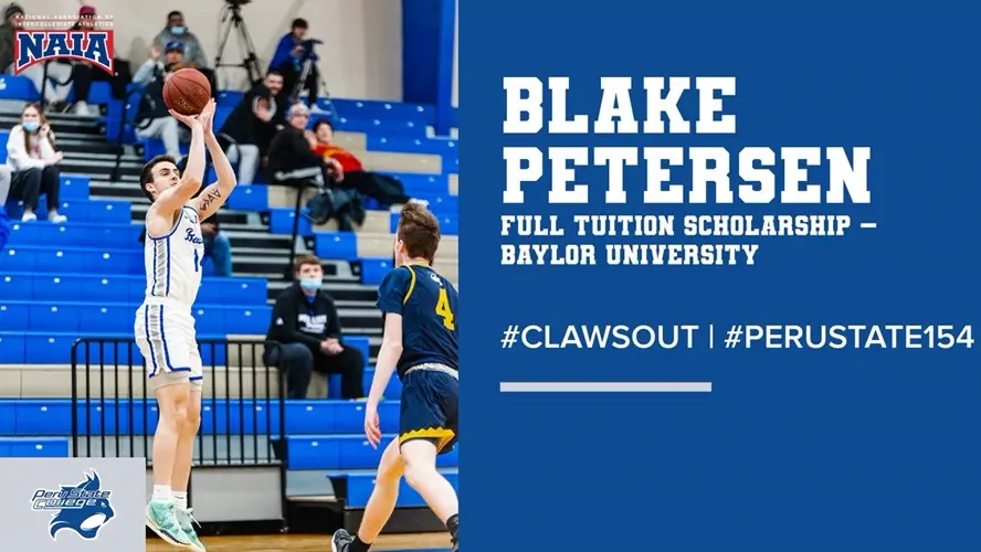 Peru State MBB player Petersen receives full tuition scholarship to Baylor to pursue Masters