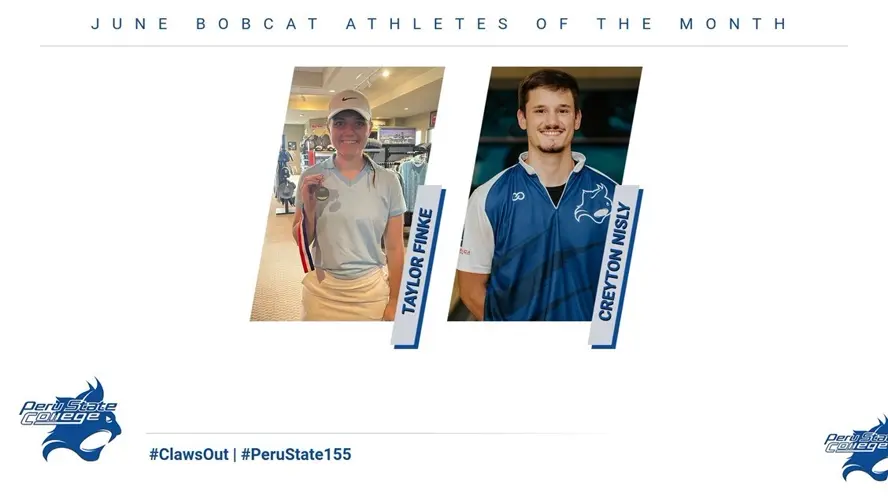 Finke and Nisly Eearn June Bobcat Athletes of the Month honors