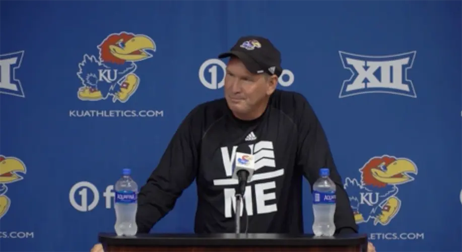 Leipold happy at No. 19 Kansas despite links to Nebraska, Wisconsin