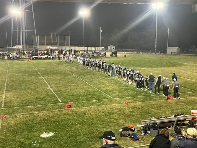 Knights romp Pirates with four second quarter touchdowns