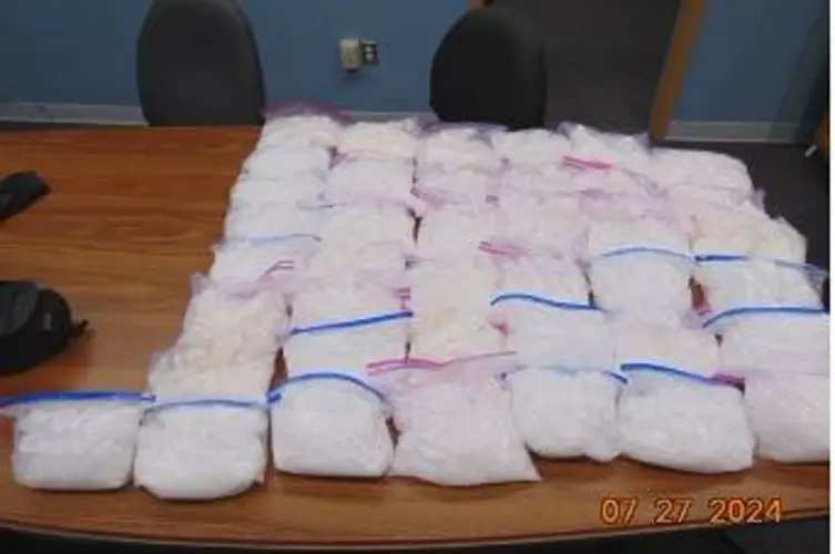 Troopers find 77 lbs of meth in traffic stop