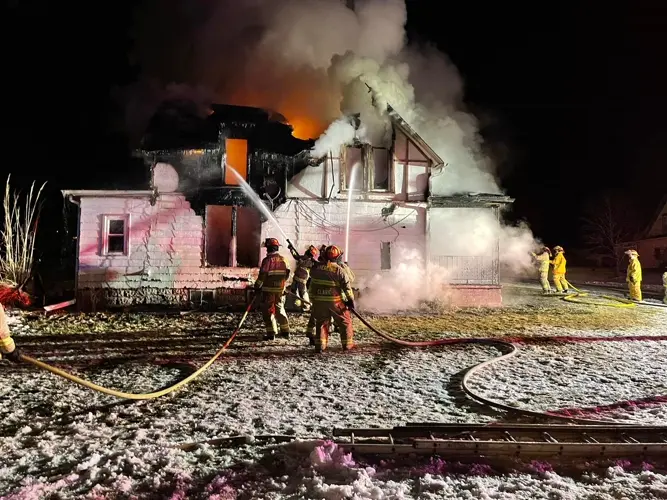 House in Sterling destroyed in Sunday evening fire