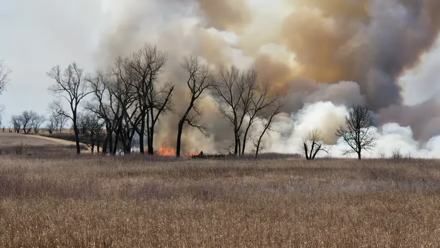 Long awaited controlled burn, takes place at Homestead National Historical Park