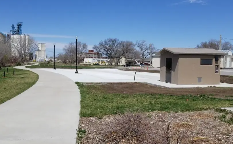 New trailhead parking area, nearly ready for use