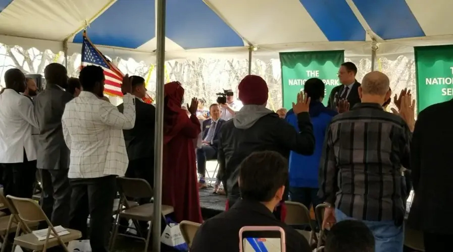People come to Homestead, to become new U.S. Citizens