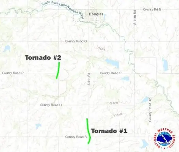NWS confirms two tornadoes southeast of Lincoln