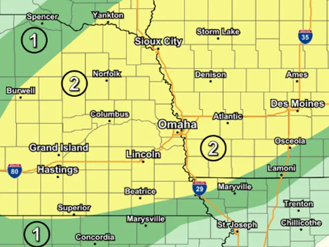 Severe storms in the forecast for Tuesday evening