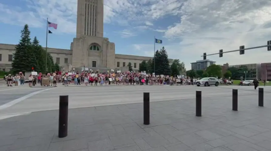 Rally at County City Building protests Supreme Court ruling