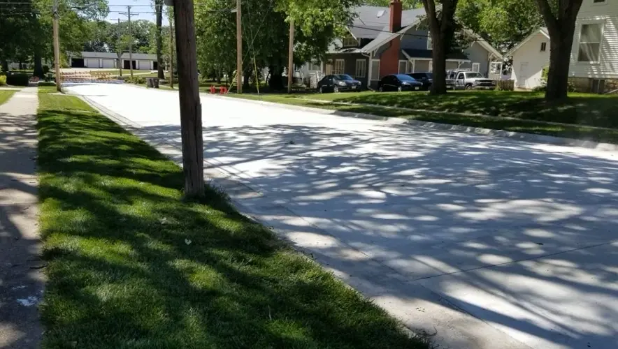 Concrete paving project in Beatrice, going well