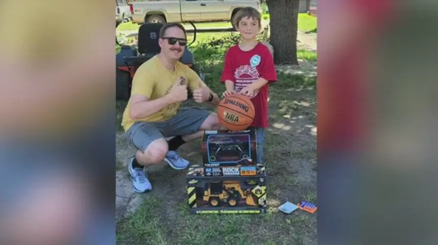 Lincoln police officers replace Fairbury boy's stolen birthday presents